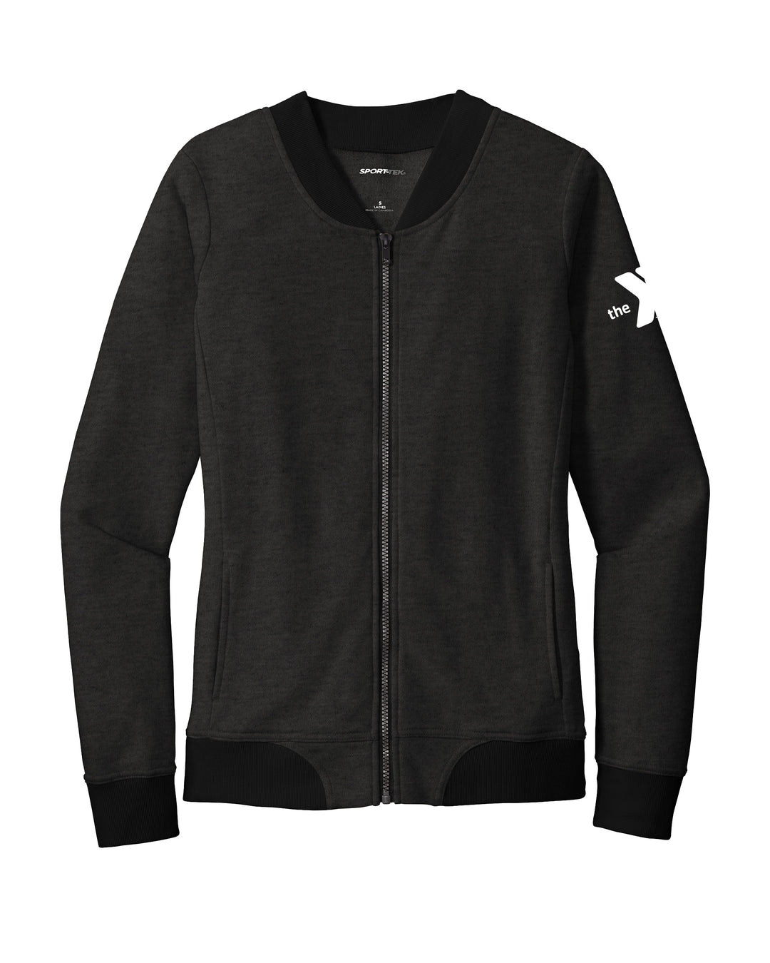 Ladies' Sleeve Embroidered Lightweight French Terry Bomber