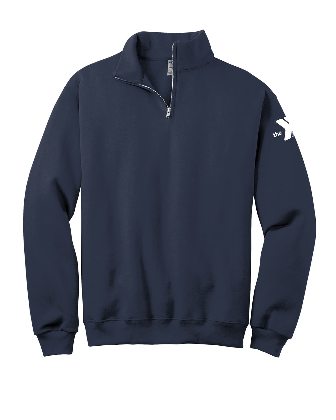 Sleeve Embroidered 1/4 Zip Sweatshirt