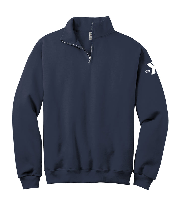 Sleeve Embroidered 1/4 Zip Sweatshirt