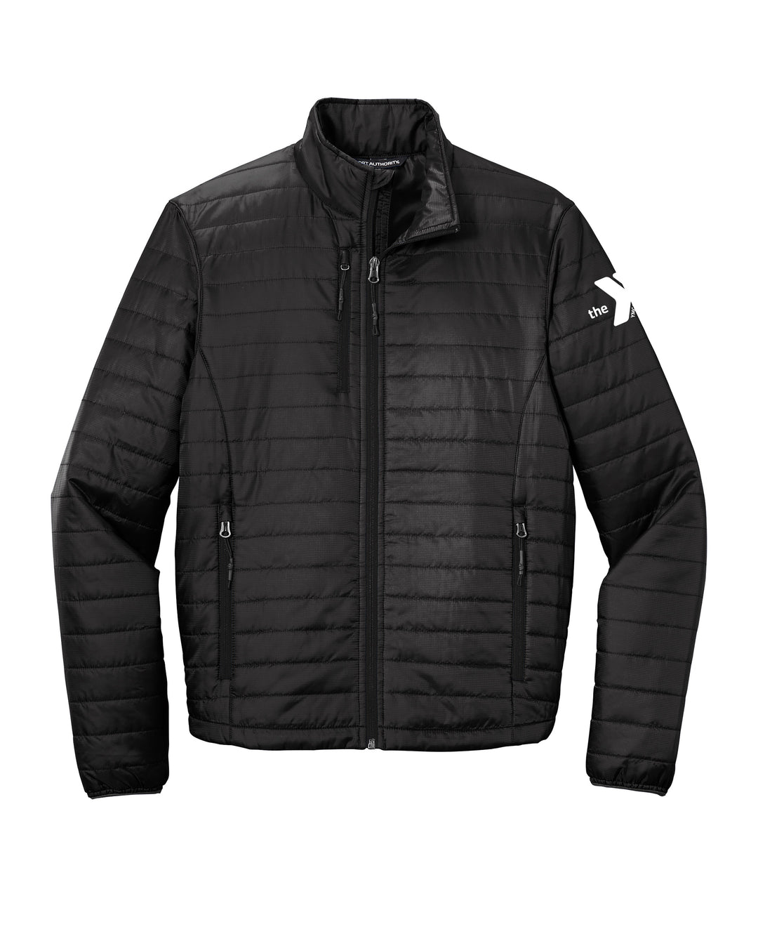 Sleeve Embroidered Puffer Jacket