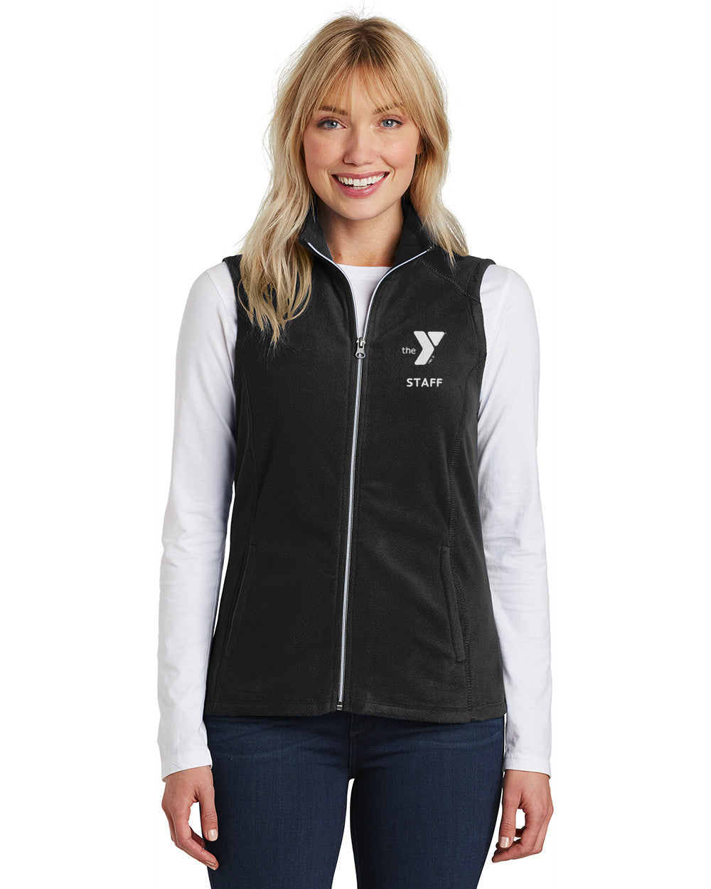 Ladies' Staff Embroidered Microfleece Vest