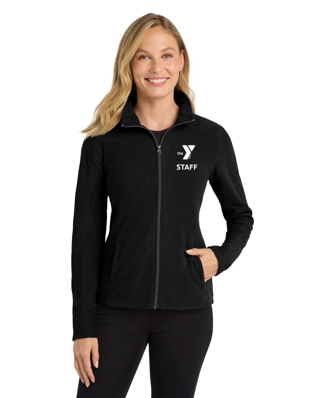 Ladies' Staff Embroidered Lightweight Microfleece Jacket