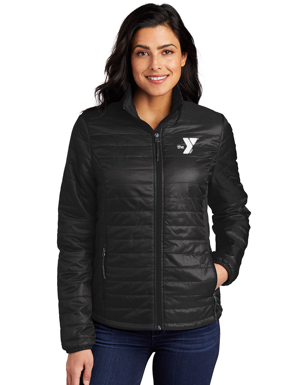 Ladies' Embroidered Puffer Jacket