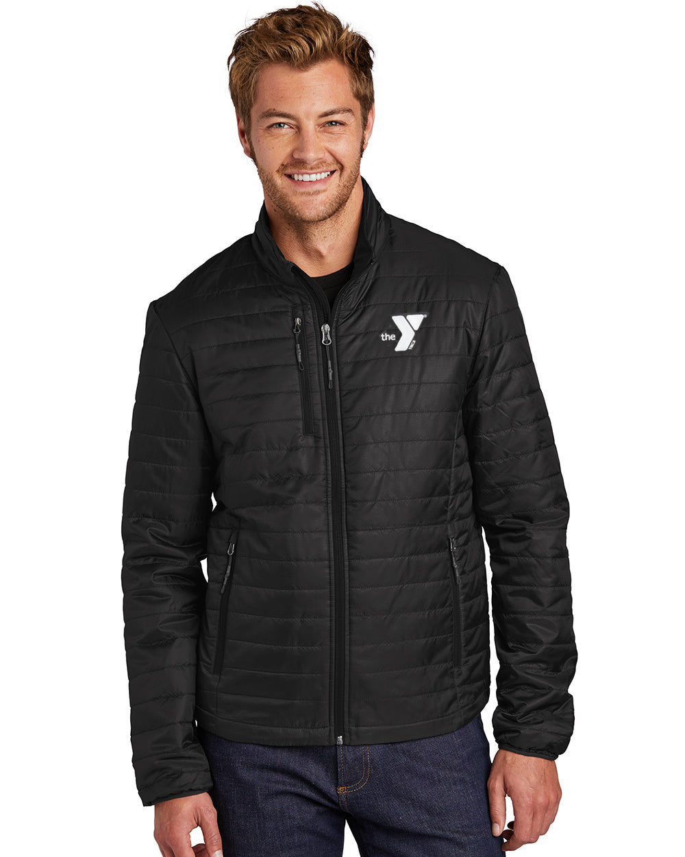 Embroidered Puffer Jacket