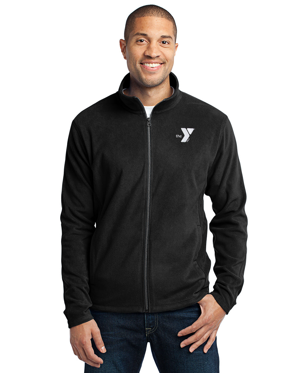 Embroidered Full Zip Fleece Jacket