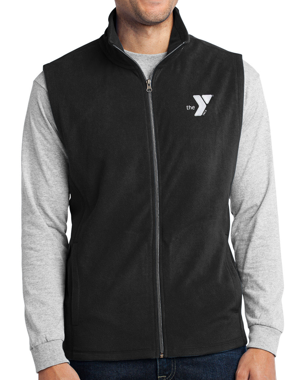 Embroidered Fleece Vest