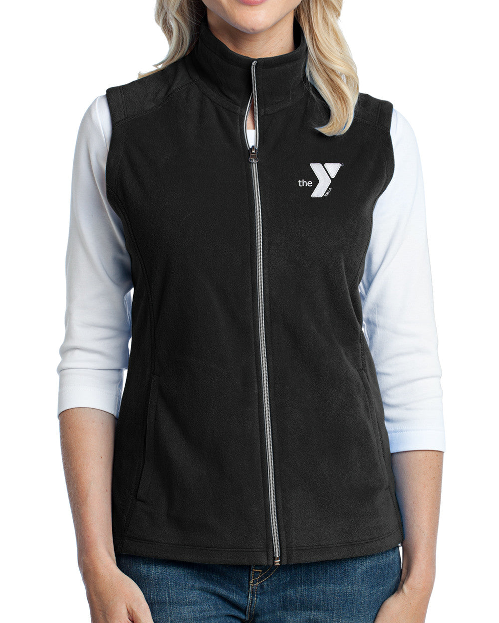 Ladies' Embroidered Fleece Vest