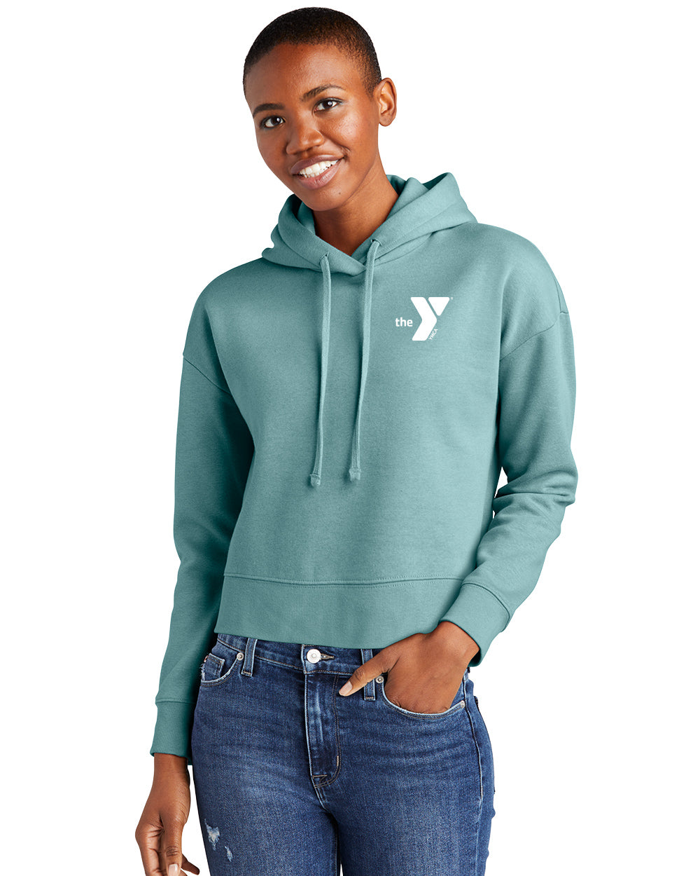Ladies' Cropped Fleece Hoodie