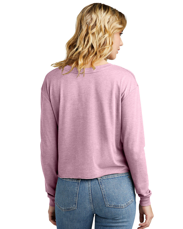 Ladies' Perfect Triblend Cropped Long Sleeve T-Shirt