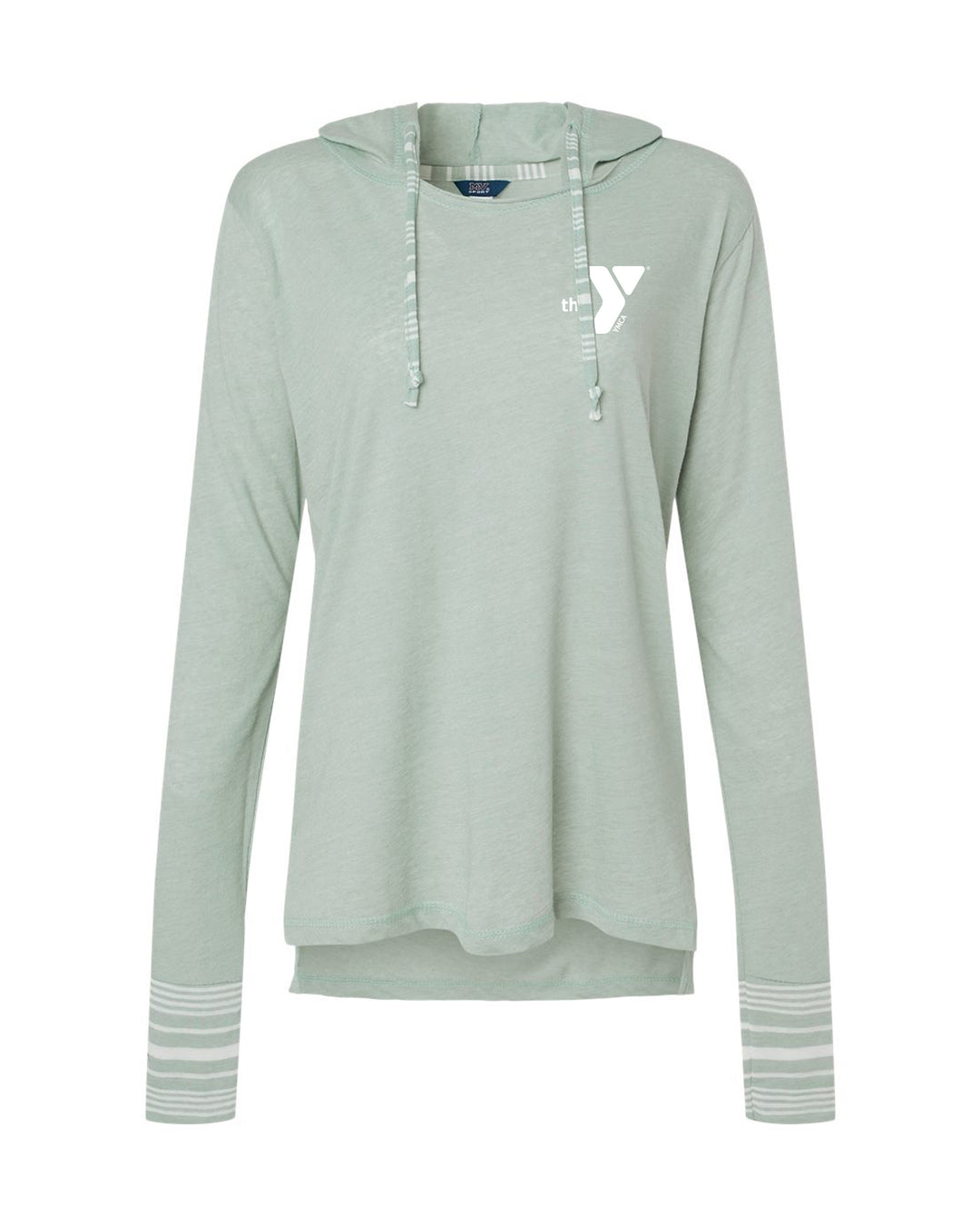 Ladies' Heathered Jersey Hooded Tunic