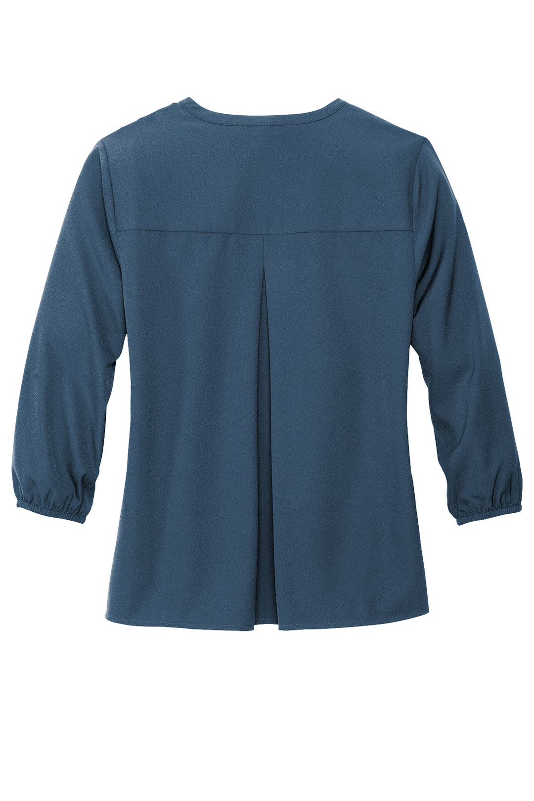 Ladies' Embroidered 3/4 Sleeve Stretch Blouse