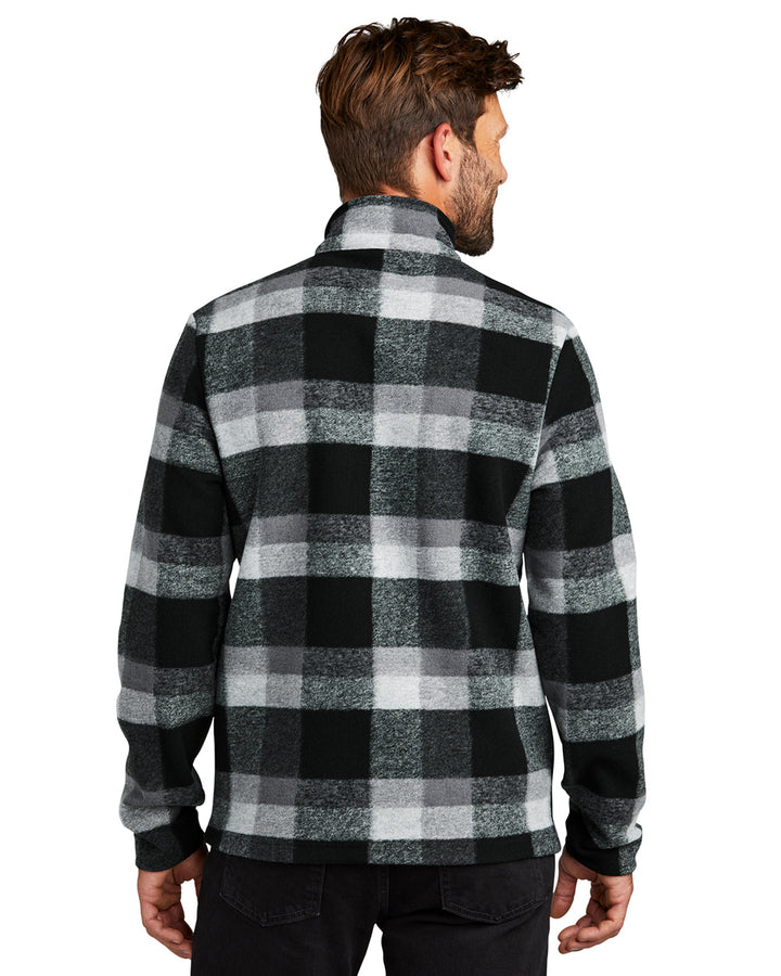 Fan Series #32 - Plaid Snap Pullover