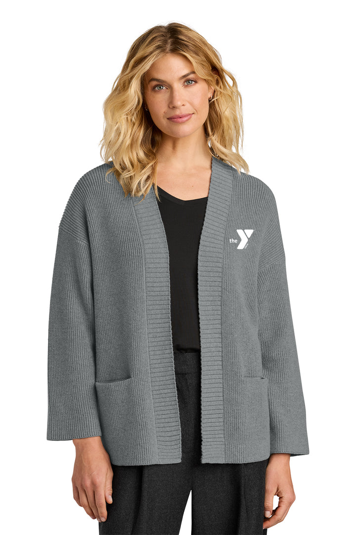 Ladies' Embroidered Open Cardigan