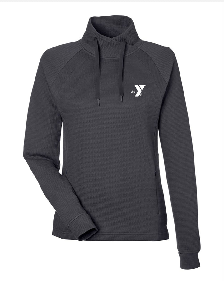 Ladies' Embroidered Waffle Pullover