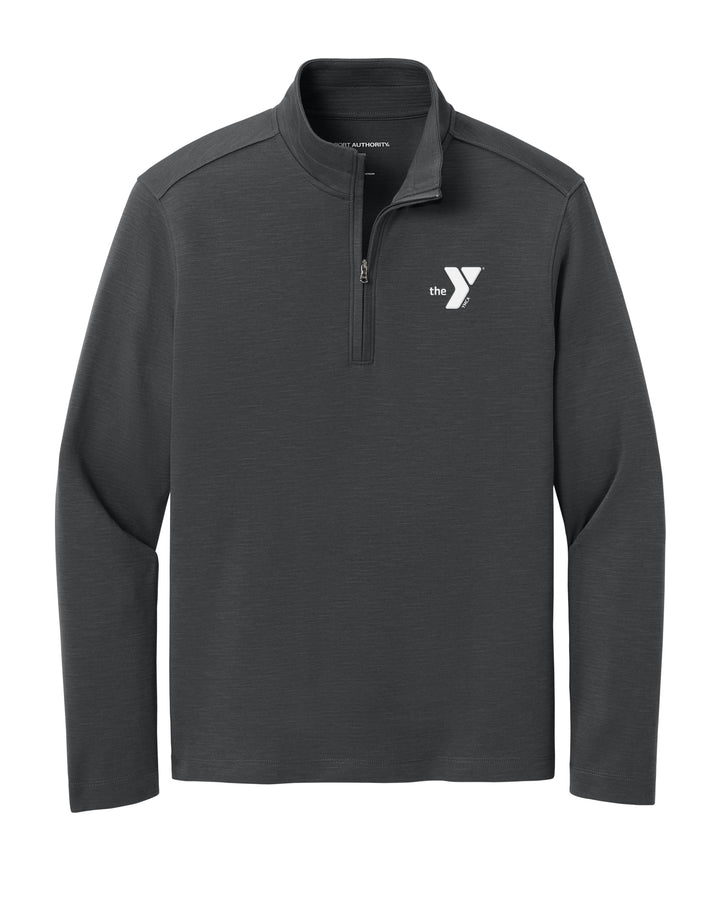 Embroidered Slub Blend Quarter Zip