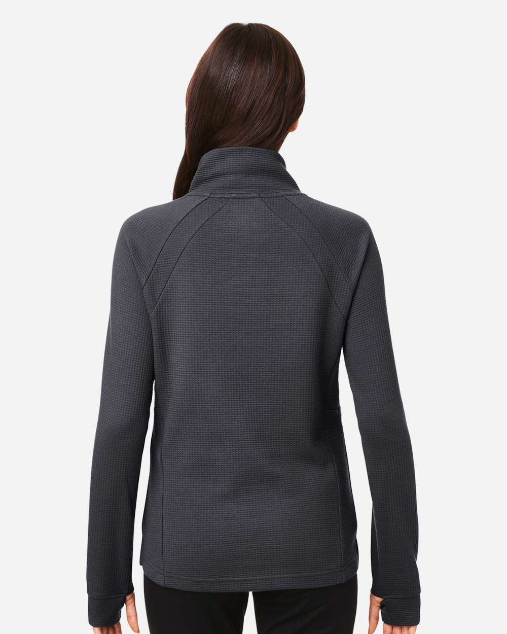 Ladies' Embroidered Waffle Pullover