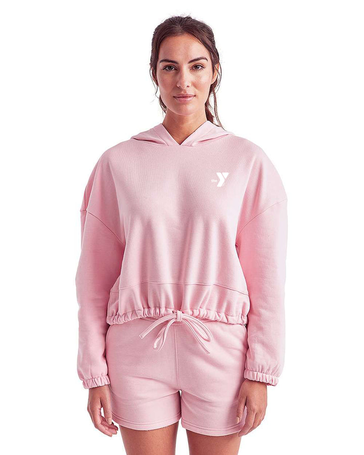 Ladies' Lifestyle Cropped Hooded Sweatshirt
