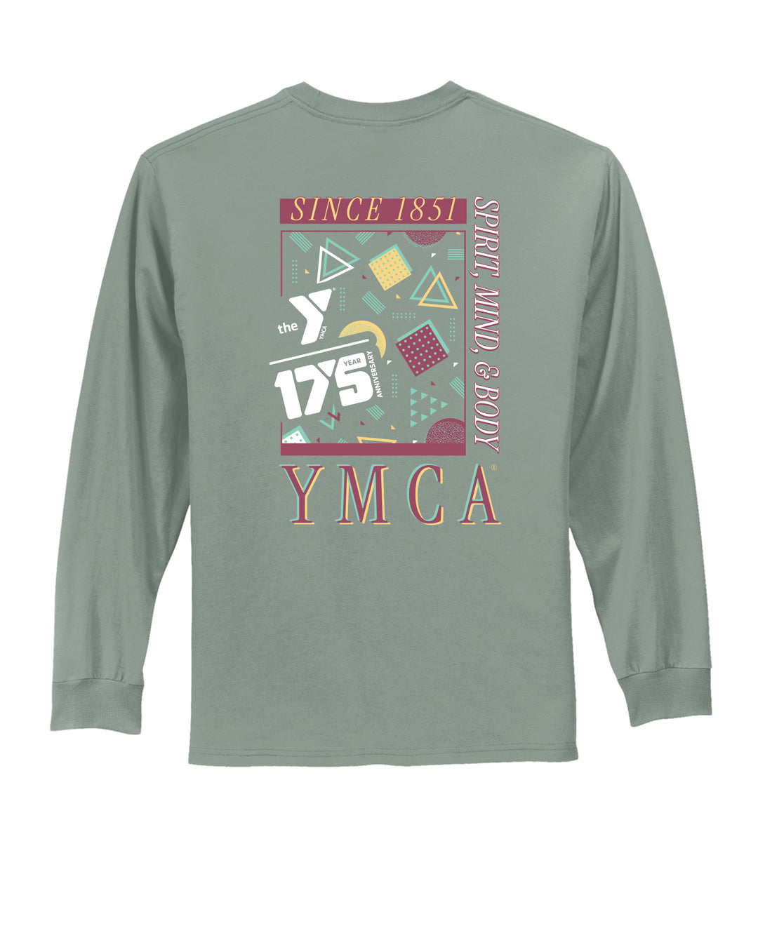 Vintage Geo YMCA Long Sleeve T-Shirt