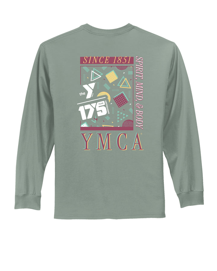 Vintage Geo YMCA Long Sleeve T-Shirt