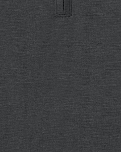 Embroidered Slub Blend Quarter Zip